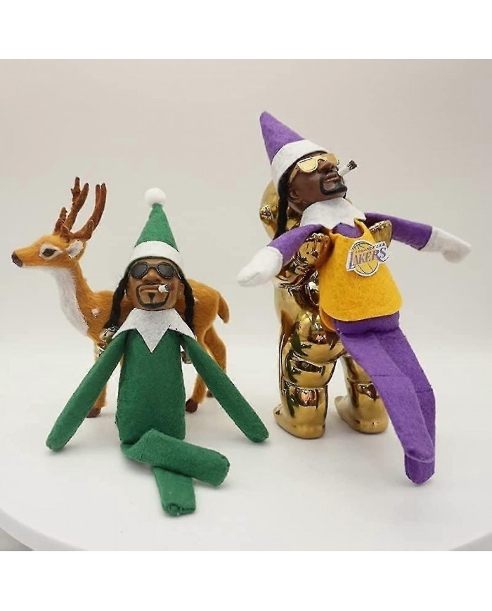 Snoop sur un perron poupée elfe de Noël poupée elfe noir 118 pouces fait à la main Hip Hop poupée jouets en [...]