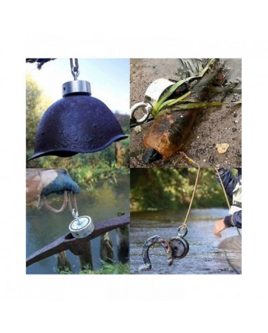 Aespa Magnetic Fishing Set, 300kg Strong Pulling Force Fishing Magnet, Neodymium Round Magnet Fishing With Double- [...]