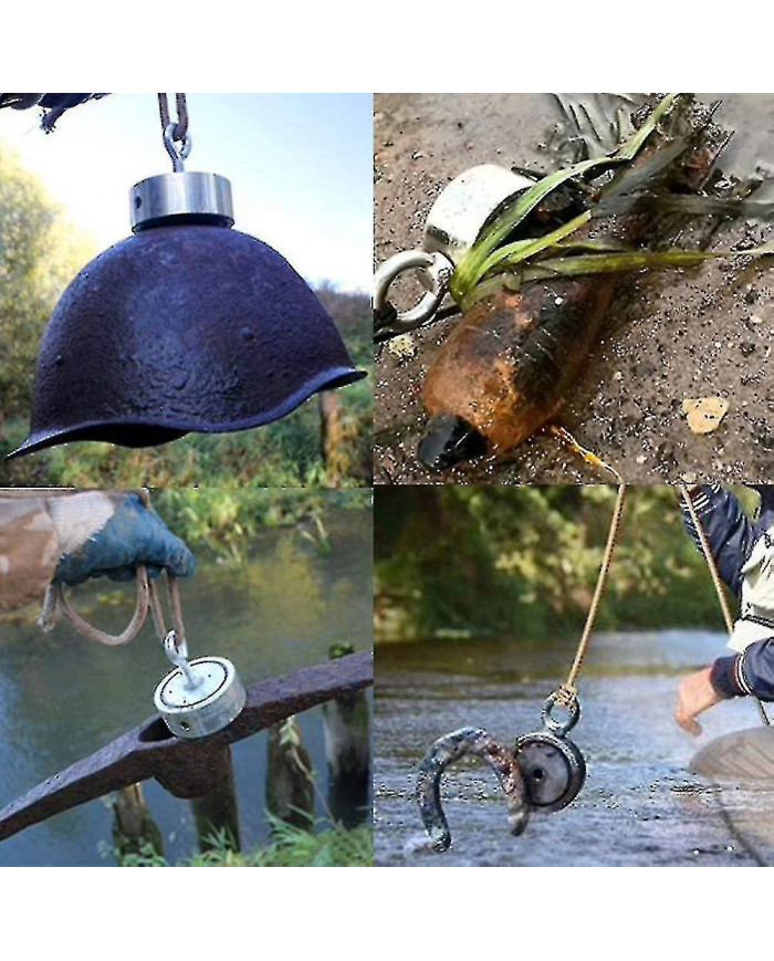 Aespa Magnetic Fishing Set, 300kg Strong Pulling Force Fishing Magnet, Neodymium Round Magnet Fishing With Double- [...]