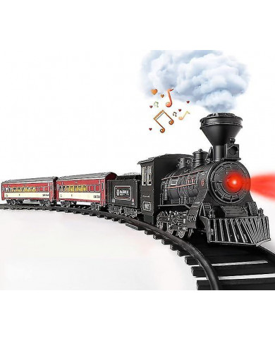 Ensemble de train miniature pour garçons - jouet de train électrique en métal avec locomotive à vapeur, voiture de [...]