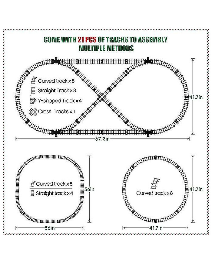 Ensemble de train miniature pour garçons - jouet de train électrique en métal avec locomotive à vapeur, voiture de [...]