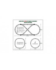 Ensemble de train miniature pour garçons - jouet de train électrique en métal avec locomotive à vapeur, voiture de [...]