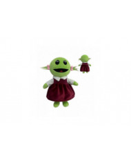 Nanalan Mona Jouet en peluche mignon dessin animé vert Alien doux poupée en peluche cadeau pour les enfants adultes