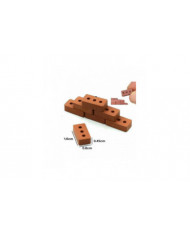 Briques Construction Jeu de rôle Jouet, grandeur nature1.6 * 0.8 * 0.45cm Faux blocs de construction en mousse [...]