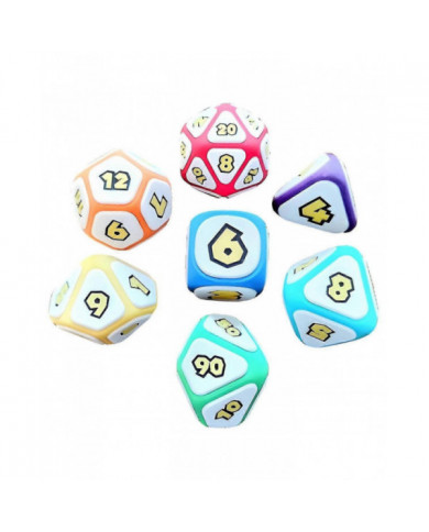 7PCS Champignon Party Tabletop Role-playing Game Dice, Cool Games DND Dice Set D D Famille Table Dice