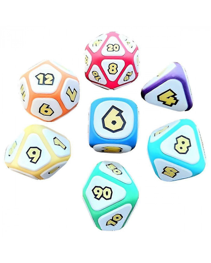 7PCS Champignon Party Tabletop Role-playing Game Dice, Cool Games DND Dice Set D D Famille Table Dice