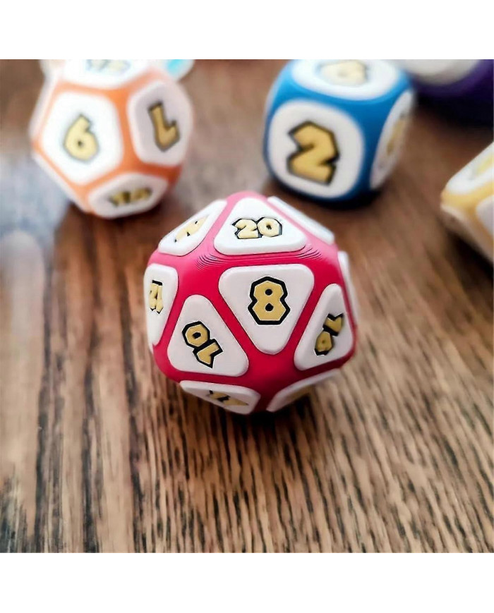 7PCS Champignon Party Tabletop Role-playing Game Dice, Cool Games DND Dice Set D D Famille Table Dice