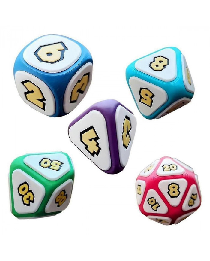 7PCS Champignon Party Tabletop Role-playing Game Dice, Cool Games DND Dice Set D D Famille Table Dice