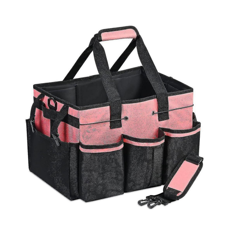 Sac de rangement de nettoyage portable, organisateur d’outils de nettoyage avec sangle réglable, sac étanche avec 4-C8