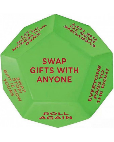 Dés d’échange de cadeaux Santa Swap, 2025 Nouveau - Jeu de dés d’échange, Jeu de dés d’échange de cadeaux de fête [...]