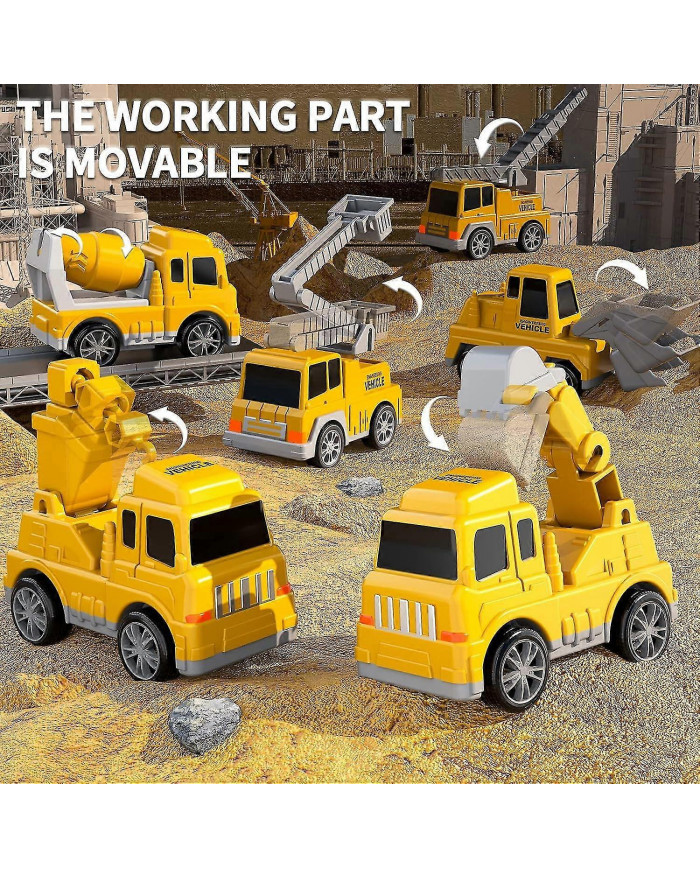 7 en 1 camion friction puissance jouet voiture, camion de pompiers jouets de camion de construction camions de [...]