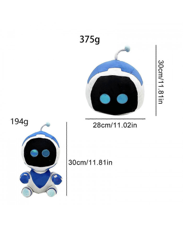 Astro's Playroom Astro Bot 12" Poupée en peluche Play Station PS5 Poupée en peluche en peluche, Promotion