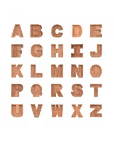 Tirelire en bois Drôle lettre / guitare Pièce de monnaie économiser de l’argent Boîte Enfants Adultes Cadeau