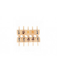 10pcs Hanoukka en bois Dreidel ensemble Roupies classiques pour enfants Hanoukka Bois Dreidel Hanoukka Fournitures [...]