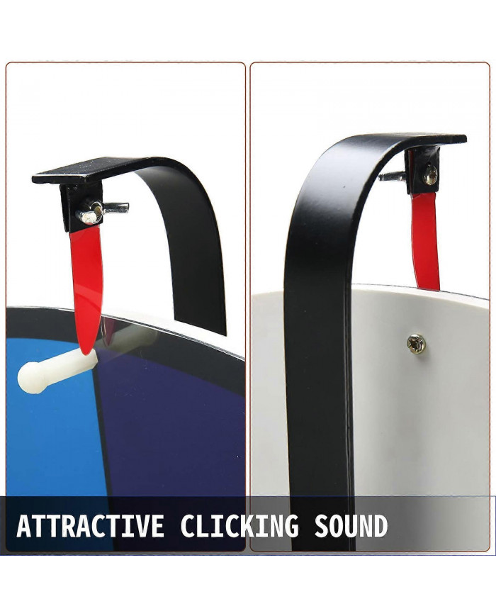 24 « Tabletop Color Prize Wheel 14 Slots Dry Erase Show Fortune Spinning Game