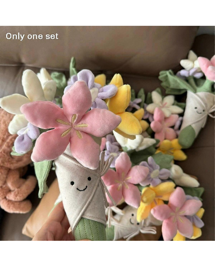 Peluche Fleur En Peluche Jouets Bouquet Poupée Dessin Animé Peluche Oreiller Anniversaire Cadeau De Jour De Remise [...]