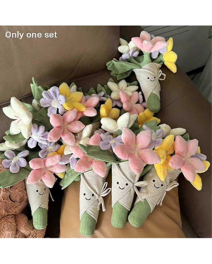 Peluche Fleur En Peluche Jouets Bouquet Poupée Dessin Animé Peluche Oreiller Anniversaire Cadeau De Jour De Remise [...]