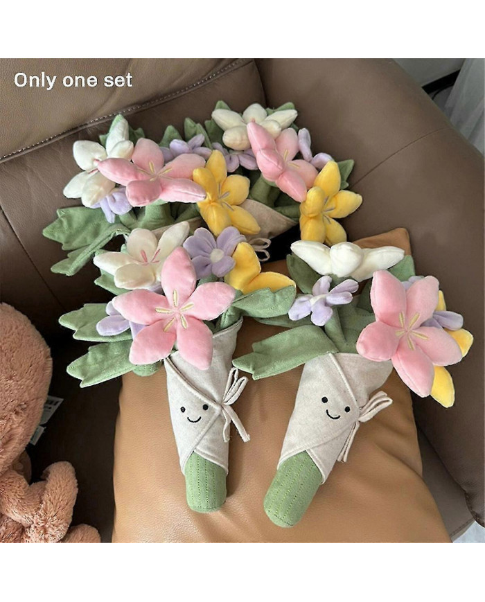 Peluche Fleur En Peluche Jouets Bouquet Poupée Dessin Animé Peluche Oreiller Anniversaire Cadeau De Jour De Remise [...]