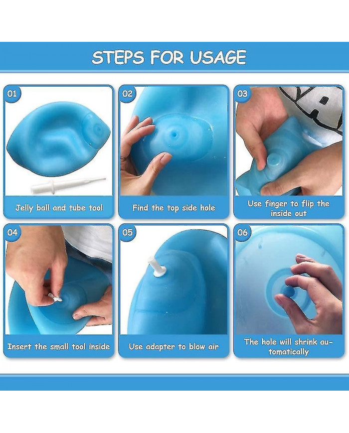 2pcs Enfants Bulle Boule Jouet Géant Gonflable Eau Beach Boule en caoutchouc Jelly Balls Ballskids Bubble Ball Toy [...]