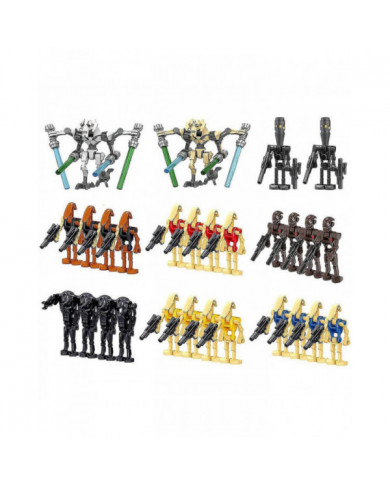 28pcs Pack Battle Soldiers, généraux et droïdes avec des armes Minifigure Set, Building Blocks Action Figures Toy [...]