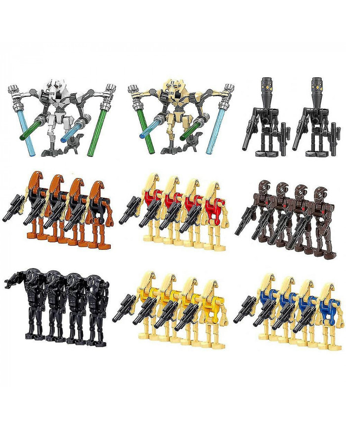 28pcs Pack Battle Soldiers, généraux et droïdes avec des armes Minifigure Set, Building Blocks Action Figures Toy [...]