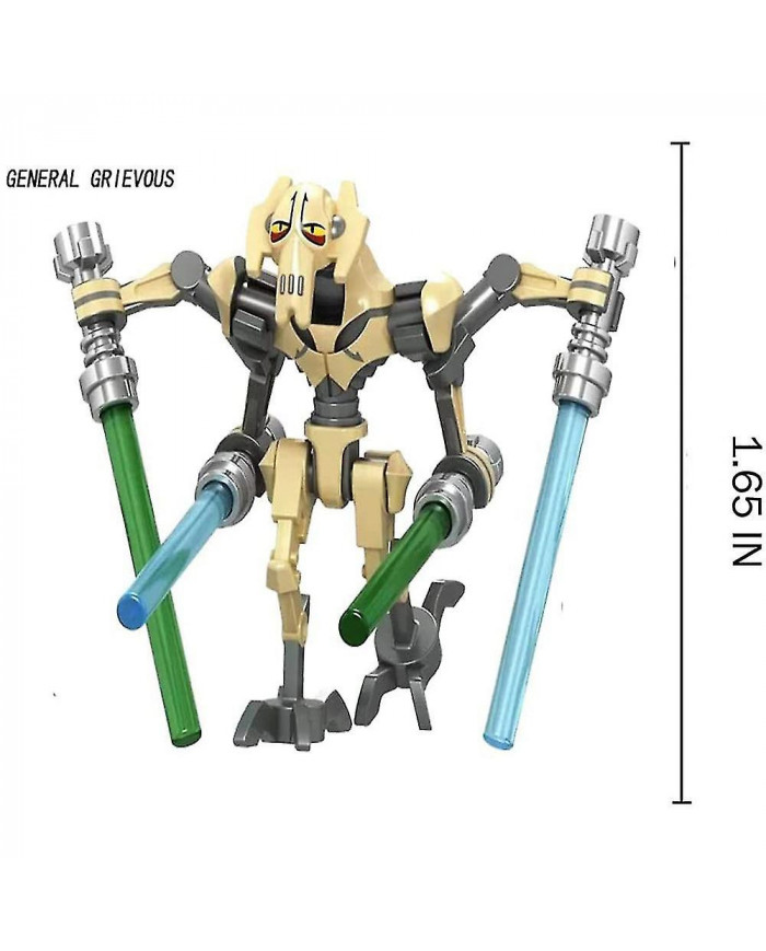 28pcs Pack Battle Soldiers, généraux et droïdes avec des armes Minifigure Set, Building Blocks Action Figures Toy [...]