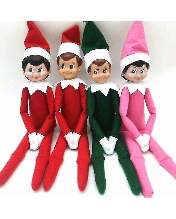 L’elfe poupée Noël Decor enfants cadeau surprise peluche jouet vacances Reideer elfes rose rouge Colours_ai-zong