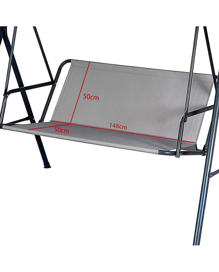 Pièce de rechange pour couvercle de siège oscillant de jardin Banc / hamac 2/3 places
