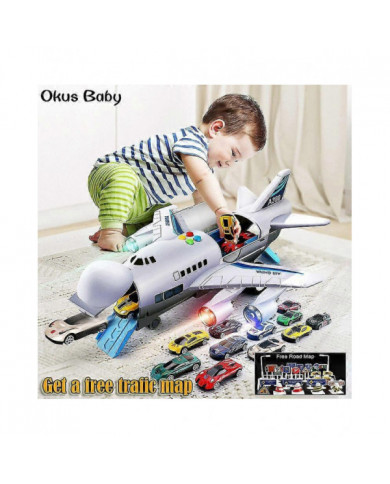 Musique Lumières Simulation Piste Inertie Enfants Jouet Avion Grande Taille Passagers Avion Enfants Avion de ligne [...]