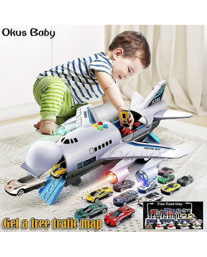 Musique Lumières Simulation Piste Inertie Enfants Jouet Avion Grande Taille Passagers Avion Enfants Avion de ligne [...]