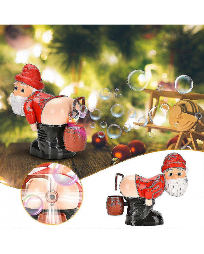 2024 Noël Nouvelle machine à bulles automatique avec lumières, musique, jouets à bulles drôles du Père Noël [...]