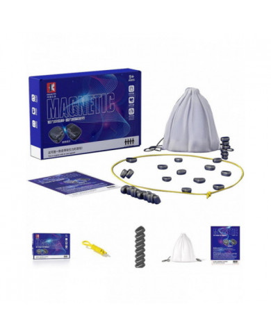 Échiquier magnétique - Jeu de plateau d’échecs avec effet magnétique - Jeu de dames éducatif, fournitures de fête [...]