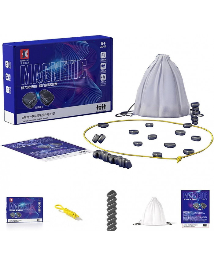 Échiquier magnétique - Jeu de plateau d’échecs avec effet magnétique - Jeu de dames éducatif, fournitures de fête [...]