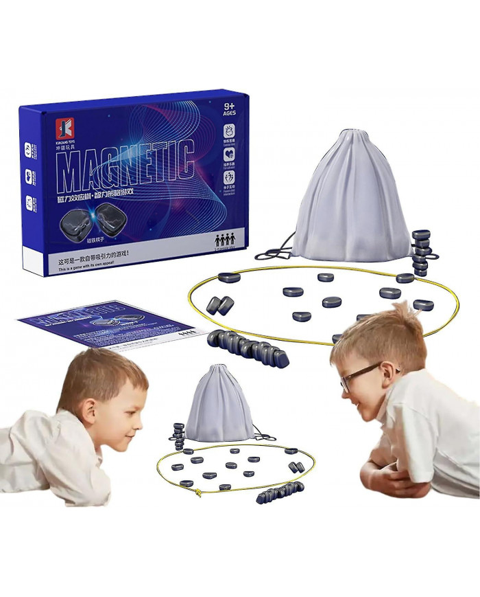 Échiquier magnétique - Jeu de plateau d’échecs avec effet magnétique - Jeu de dames éducatif, fournitures de fête [...]