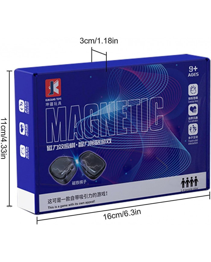 Échiquier magnétique - Jeu de plateau d’échecs avec effet magnétique - Jeu de dames éducatif, fournitures de fête [...]