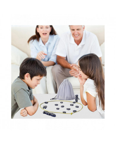 Échiquier magnétique - Jeu de plateau d’échecs avec effet magnétique - Jeu de dames éducatif, fournitures de fête [...]