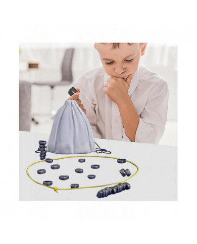 Échiquier magnétique - Jeu de plateau d’échecs avec effet magnétique - Jeu de dames éducatif, fournitures de fête [...]