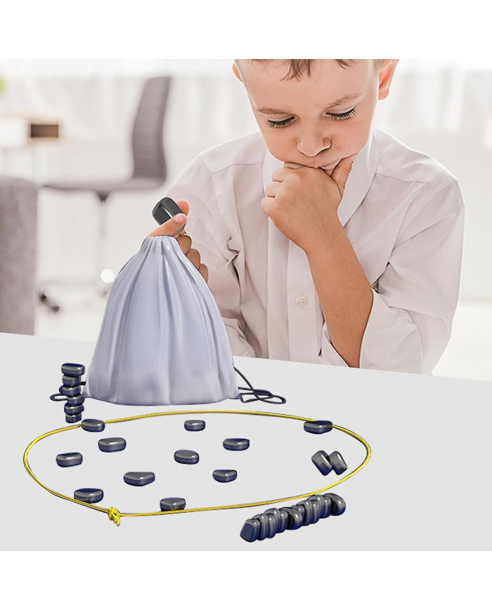 Échiquier magnétique - Jeu de plateau d’échecs avec effet magnétique - Jeu de dames éducatif, fournitures de fête [...]