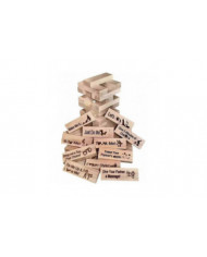 48pcs Super Coquine Bloc Tour Jeu Drôle Couple Tour Empilable Avec Action Ou Vérité Questions Et Défis Jeux Saint- [...]