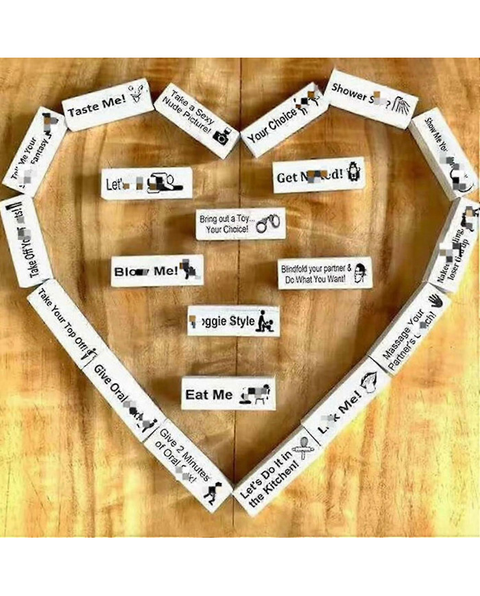 48pcs Super Coquine Bloc Tour Jeu Drôle Couple Tour Empilable Avec Action Ou Vérité Questions Et Défis Jeux Saint- [...]