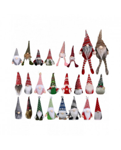 Calendrier de l’Avent Gnome de Noël 2024, 24 Poupée Gnome en peluche Calendrier du compte à rebours de Noël, [...]