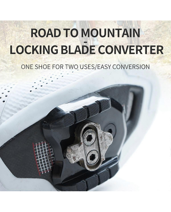 Adaptateur de pédale de verrouillage de vélo Road Convert Pédale SPD Chaussure Taquet Couverture Adaptateur à [...]