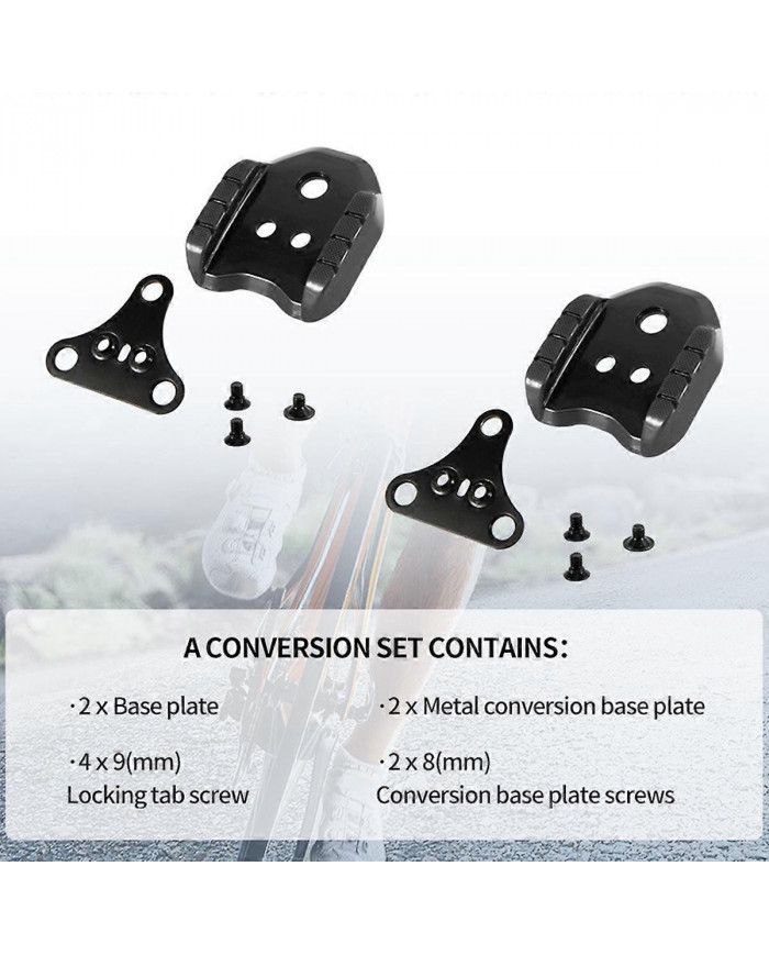 Adaptateur de pédale de verrouillage de vélo Road Convert Pédale SPD Chaussure Taquet Couverture Adaptateur à [...]