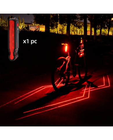 Pliage Laser Bike Light Avant Arrière Avertissement de Sécurité Vélo Lumière Usb Rechargeable Vélo Queue Arrière [...]