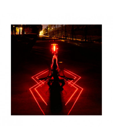 Pliage Laser Bike Light Avant Arrière Avertissement de Sécurité Vélo Lumière Usb Rechargeable Vélo Queue Arrière [...]