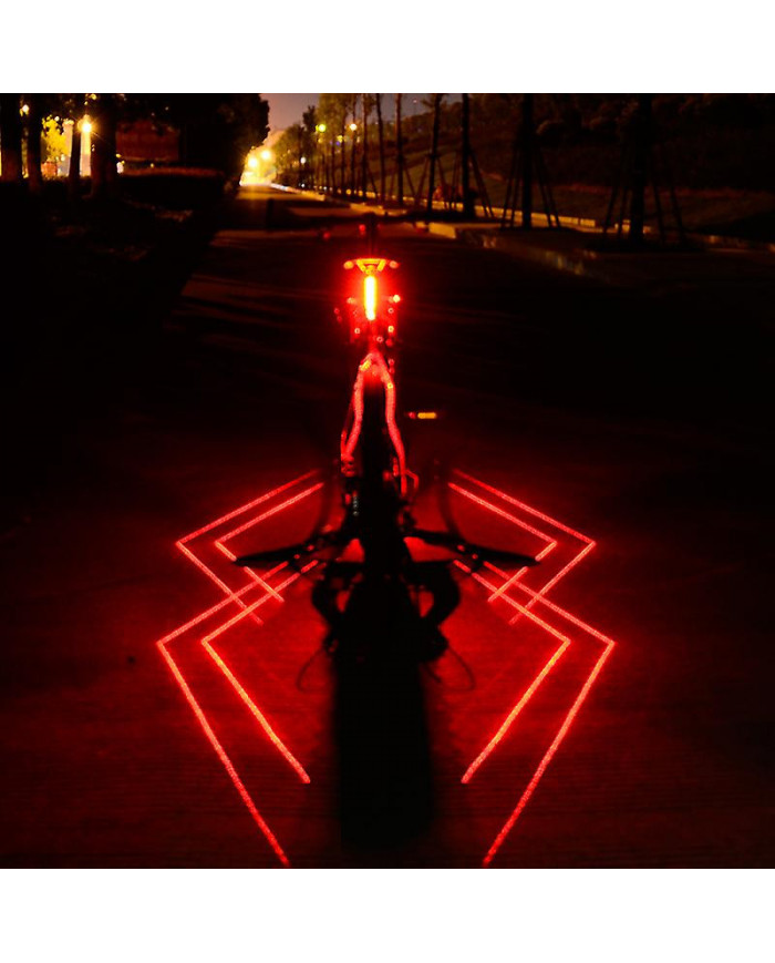 Pliage Laser Bike Light Avant Arrière Avertissement de Sécurité Vélo Lumière Usb Rechargeable Vélo Queue Arrière [...]