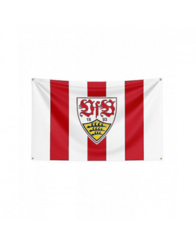 Born Pretty 3x5 Vfb Stuttgart Flag Polyester Printed Racing Sport Bannière pour Décor