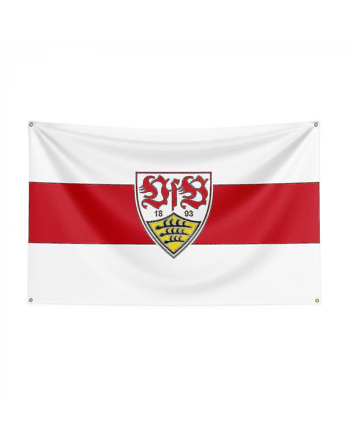 Born Pretty 3x5 Vfb Stuttgart Flag Polyester Printed Racing Sport Bannière pour Décor