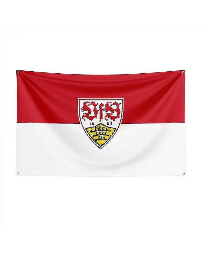 Born Pretty 3x5 Vfb Stuttgart Flag Polyester Printed Racing Sport Bannière pour Décor
