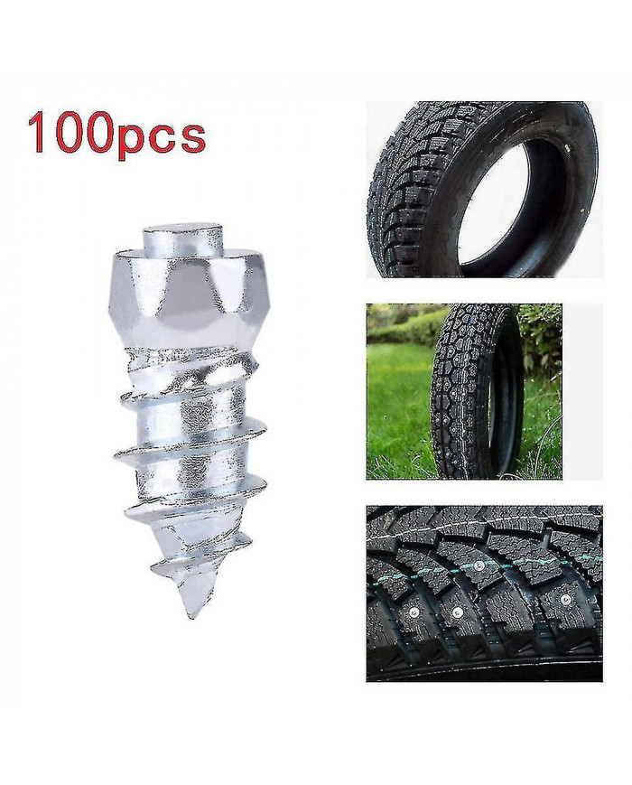 100pcs 12mm Tire Studs Carbide Screw Snow Spikes Anti- Anti-ice For Car/suv/atv/utv Car Tire Stud-ZZY